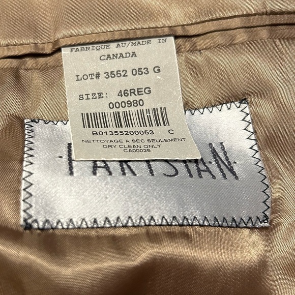 Parisian Silverstone 46R Mens Blazer Jacket 3-Button 100% Laine Wool Sportcoat - Picture 15 of 15